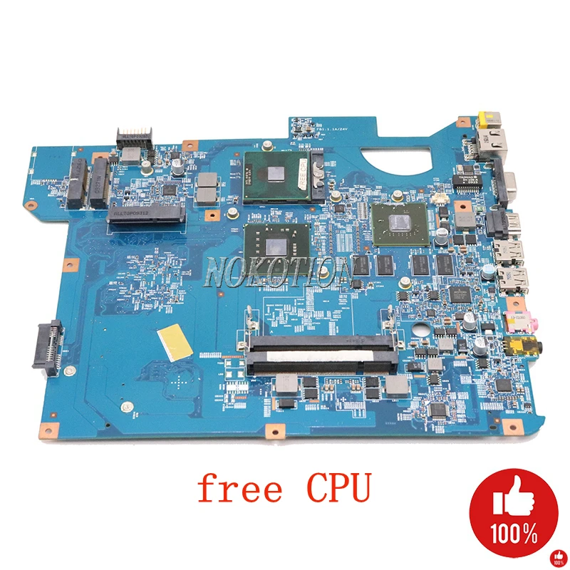 Материнская плата NOKOTION для ноутбука Packard Bell NV54 48 4bu01.01n MBWBN01001 DDR2 GM45 бесплатный ЦП |