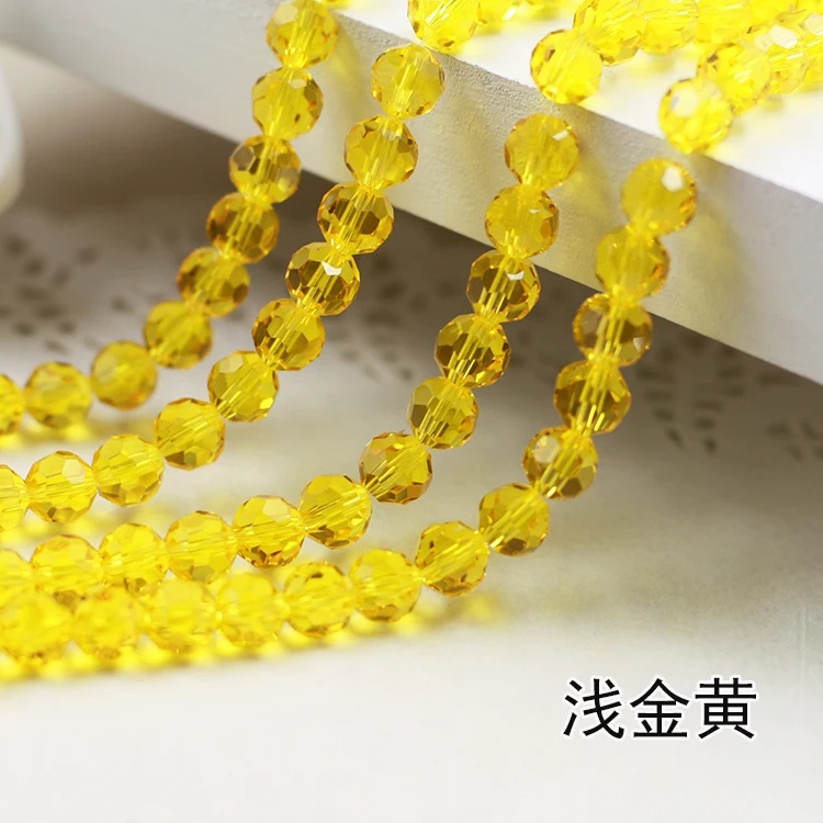 

5000 AAA+ Citrine color Crystal Glass Round ball beads DIY Jewelry Accessories. 4mm,6mm,8mm 10mm Free Shipping!