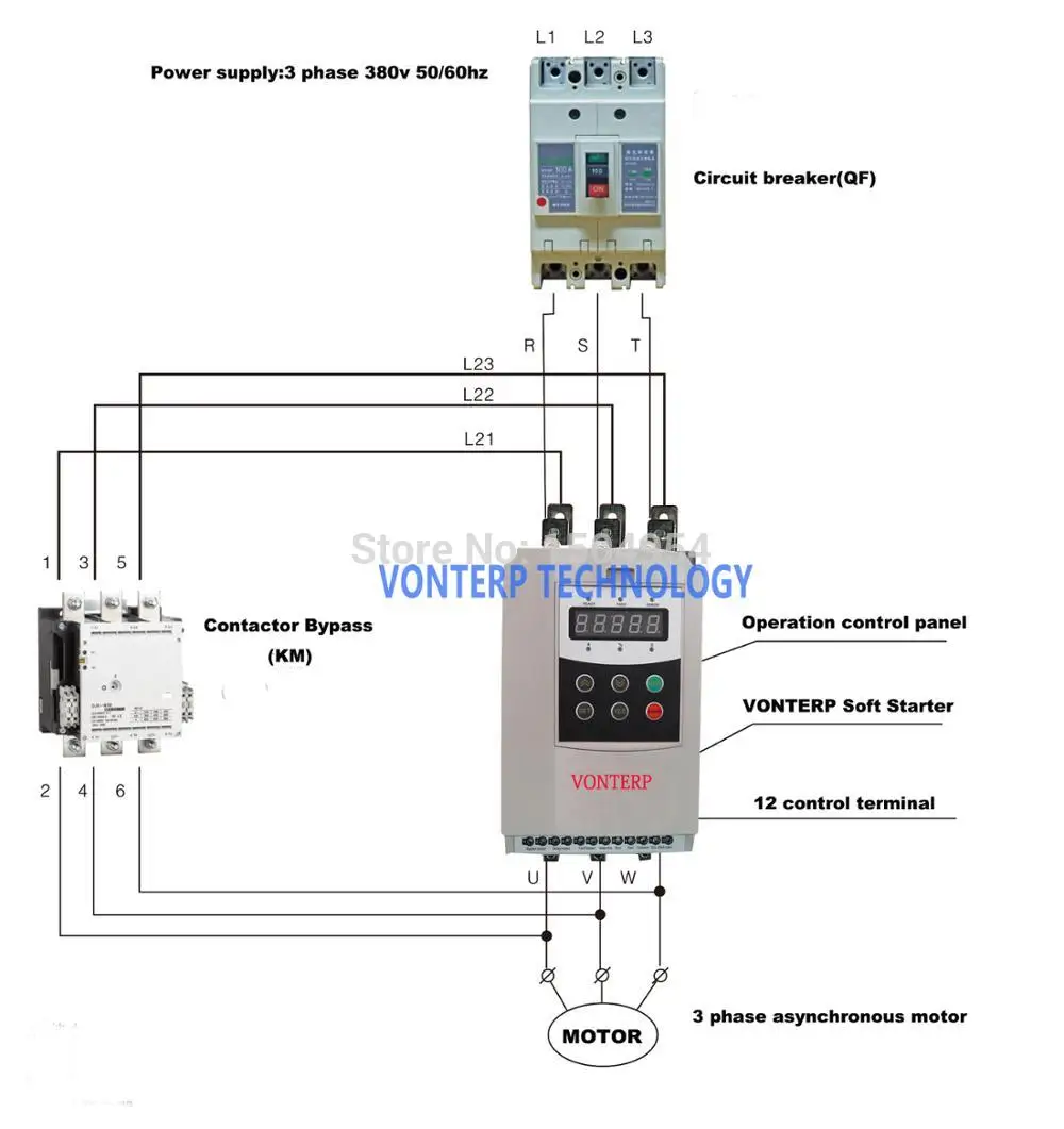 soft starter wiring  2