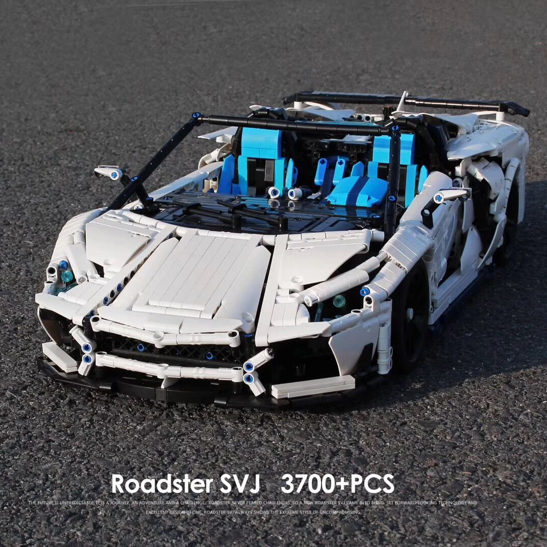 Спортивный гоночный автомобиль модель 23002 23006 20086 17698 21047 93018 Совместимость с 42056 42083 20097 LZ2101 10265 42110 - Цвет: LZ2101
