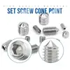 667pcs Hex hexagon socket cone point set screw assortment kit M2 M2.5 M3 M4 M5 M6 M8 304 stainless steel set screw with hex key ► Photo 2/6