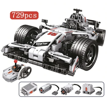 

NEW 729pcs City F1 Racing Car Remote Control Technic RC Car Electric truck Building Blocks Bricks Toys For Children Gifts