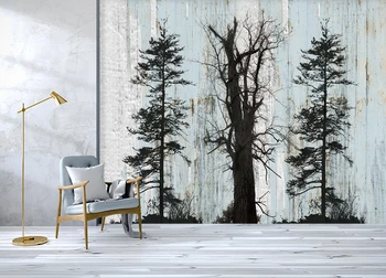 

[Self-Adhesive] 3D Black Tree 16745 Wall Paper mural Wall Print Decal Wall Murals