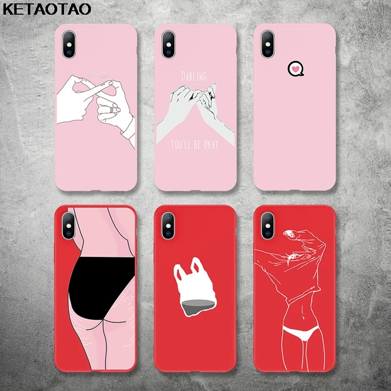 Чехол для телефона KETAOTAO с изображением сердца для iPhone 4S, SE, 5C, 5S, 6 s, 7, 8 Plus, X, XS, XR, 11 Pro, чехол из мягкого ТПУ, резины, силикона