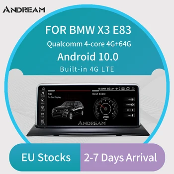 

ANDREAM Android 10.0 Qualcomm 8 Core 4G RAM Car GPS Navigation Multimedia Player Head Unit For BMW X3 E83 10.25 Inch IPS Screen