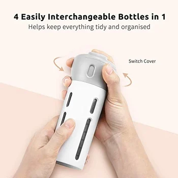 

4 In 1 Perfume Travel Bottles Set Organized Leak Proof Travel Toiletries Refillable Portable Liquid/Lotion/Cream Storage Kit