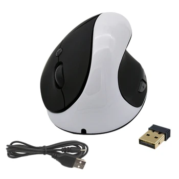 

Ergonomic Rechargeable 2.4G Wireless 6Keys Optical Vertical Mouse Mice Rechargeable Battery Vertical Design for PC