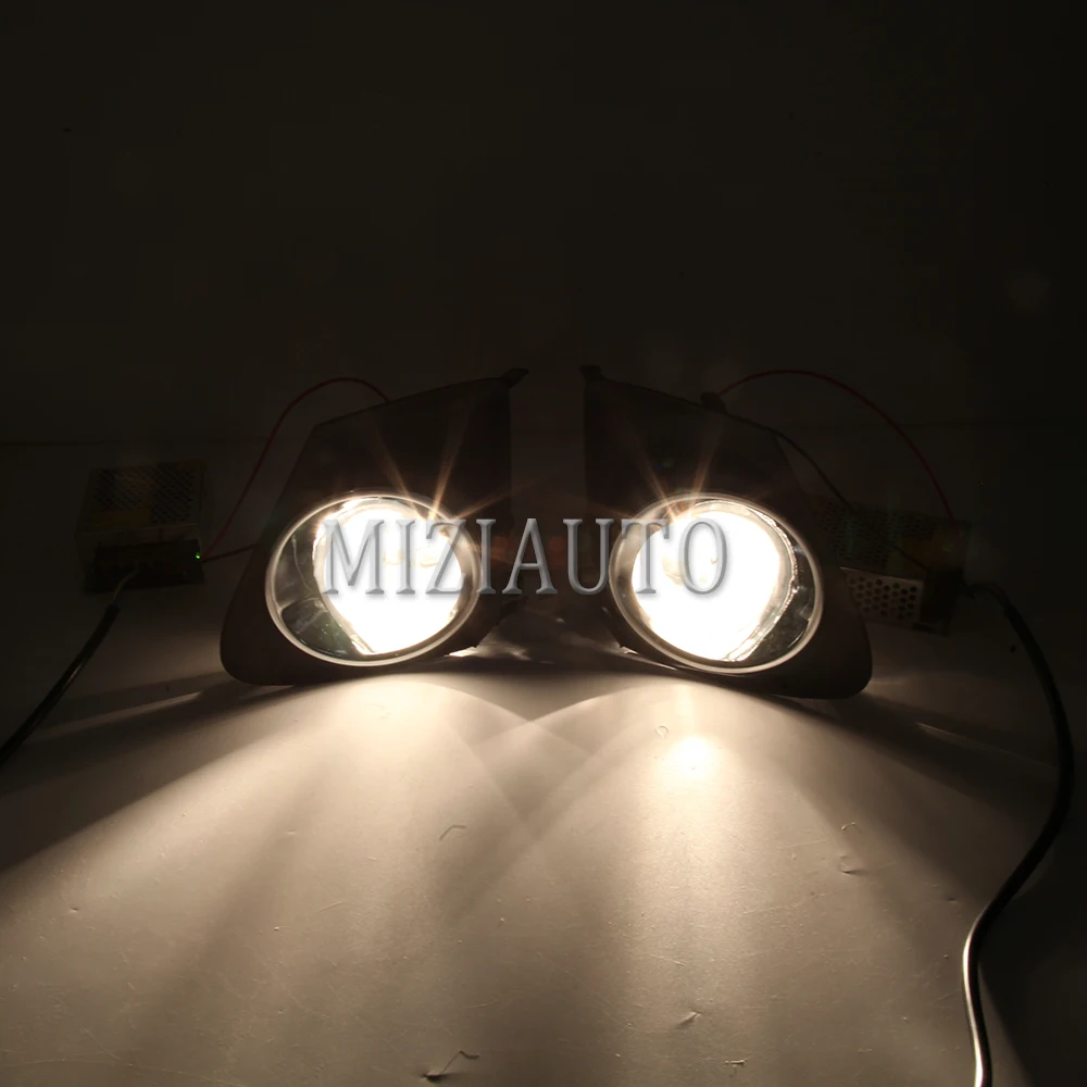 Complete Fog Light Kit With Clear Lens & Bezel For 2011-2013 Toyota Corolla - Includes Switch & Wiring