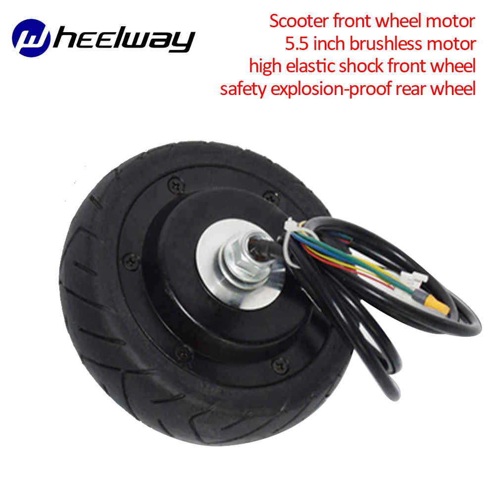 

Wheelway 5 inch 5.5 inch electric scooter front wheel motor 24V 36V folding travel scooter motor skateboard accessories