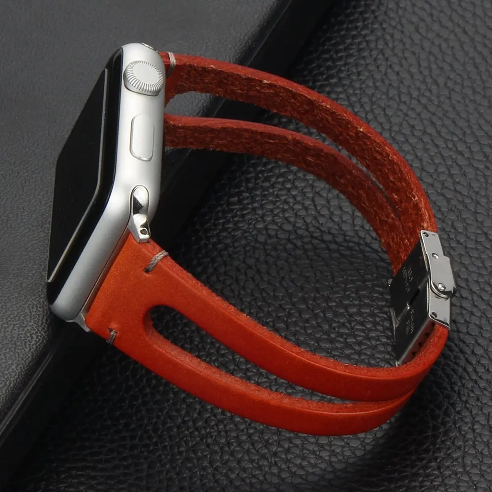 Ретро Ювелирный Браслет для Apple Watch Band Series 5 4 3 ручной работы бусы кожаный ремешок для iWatch 40 мм 44 мм 38 мм 42 мм наручный ремень
