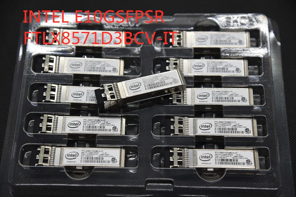 Приемопередатчик INTEL E10GSFPSR трансивер с многомодовым диапазоном 300 м 10G 1/3kjn/0/r8h2f SFP +