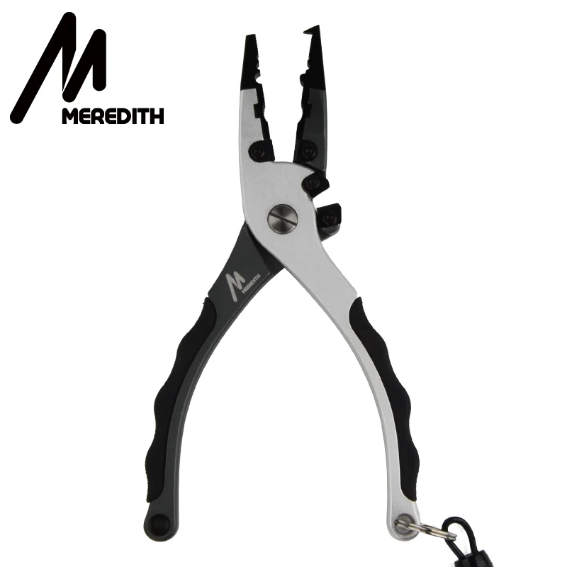 

MEREDITH Fishing Pliers Aluminium Fishing Scissors Tungsten Steel Split Ring Jaw Multifunctional Hook Remover Line Cutter Tools