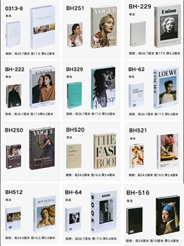 

Home Decorative Fake Books Modern Simulation Fashion Book Home Decor Hotel Model Study Soft for Women's Living Room Props