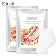 ROSALIND отшелушивающая маска для ног педикюрные носки маска для ног удаление омертвевшей кожи 2 шт = 1 пара Детокс крем-маска для ног