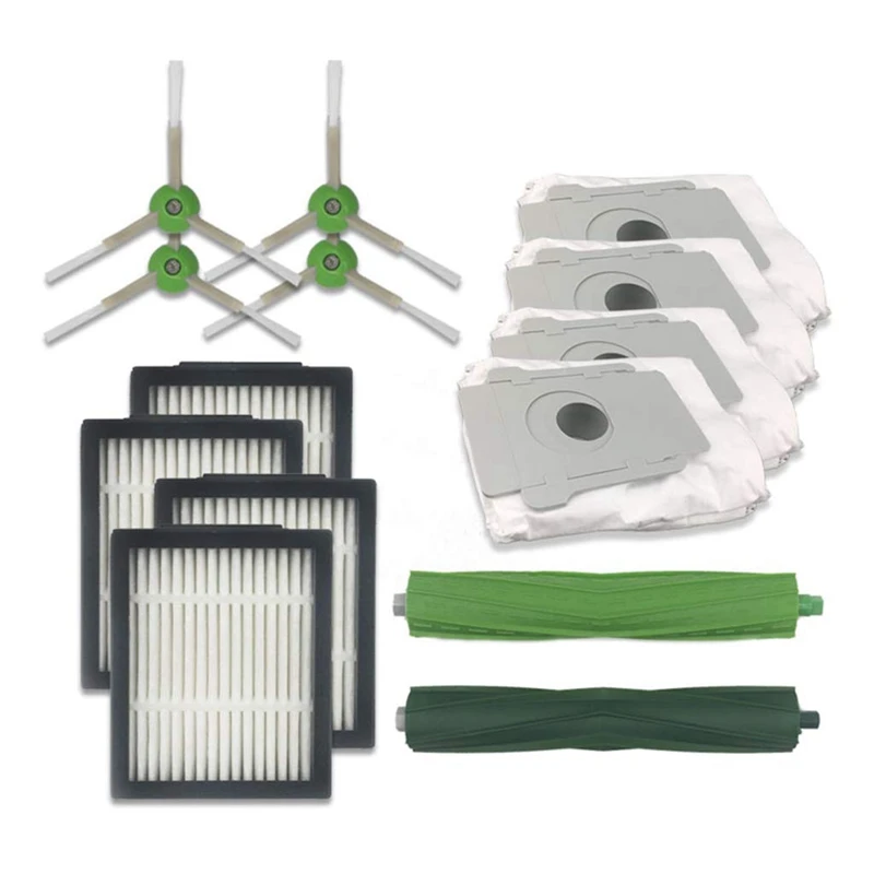 

8Pcs/Set Sweeper Robot Side Brush Filter Cleaner Dust Bags for Irobot Roomba I7 I7+/I7 Plus E5 E6 E7 Robot Tools Set