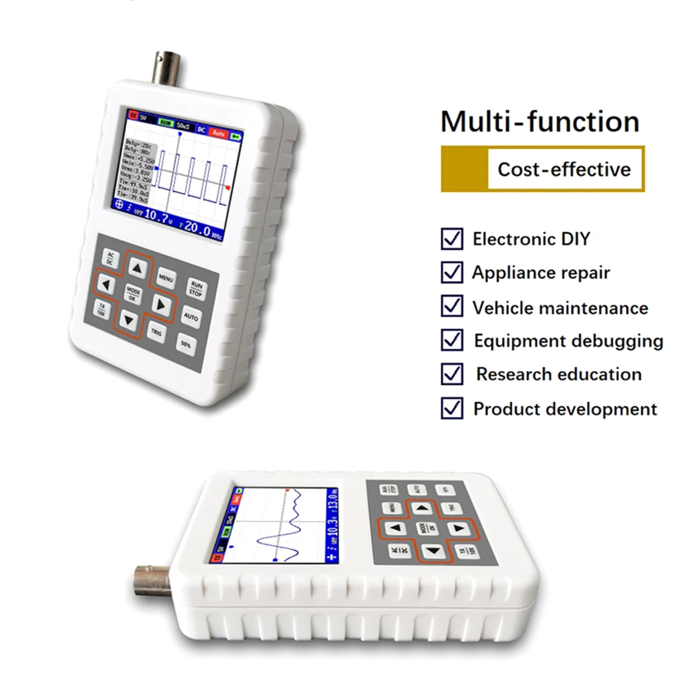 

ADS2050H ADS2031H Handheld Oscilloscope High Precision Portable 2.4 Inch LCD Screen GQ999