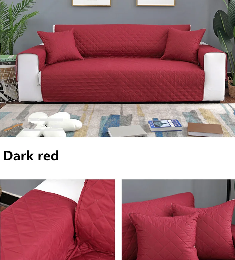Водонепроницаемый Loveseat чехол для кожаного дивана стеганая мебель протектор оставаться на месте чехол для дивана предотвращает пятна дивана