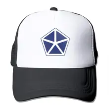 V Corps плечевой рукав Insignia унисекс Регулируемый Snapback ремень Дальнобойщик Шляпа сетка шляпа Солнцезащитная сетка Бейсбол CapBlack