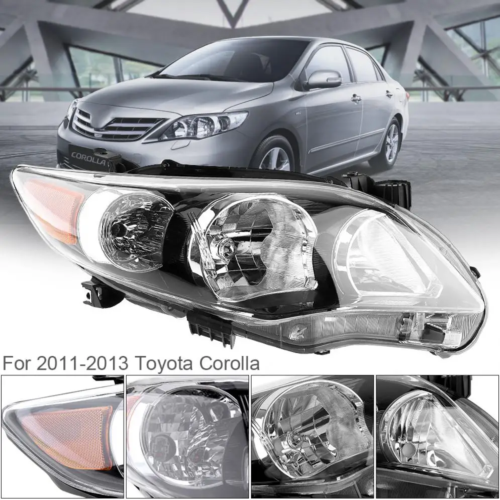 Прочный Водонепроницаемый 12V Авто правая боковая фара для 2011-2013 Защитные чехлы для сидений, сшитые специально для Toyota Corolla база/CE/LE