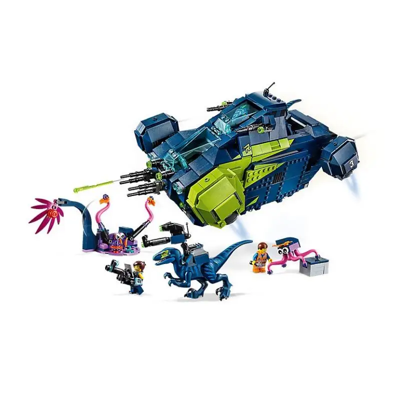 45012 1325 шт. фильмы серии Rex's Rexplorer строительные блоки кирпичи игрушки совместимы с 70835 фильм 2 Рождество для детей