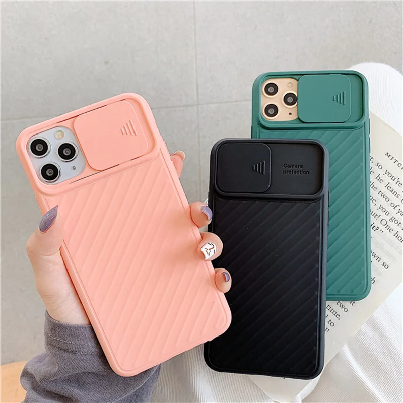 3D Shockproof Camera Adjust Protection Phone Case For iPhone 11 Pro X XR XS Max 6S 7 8 Plus Solid Color Soft TPU Silicone cover | Мобильные