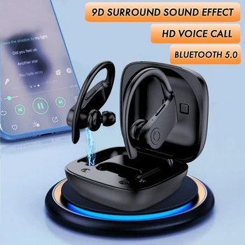 

Sports Bluetooth Earphones 5.0 Wireless Earphones Headphones Running Headset TWS Sport Earhook Headset IPX6 Waterproof Earbuds