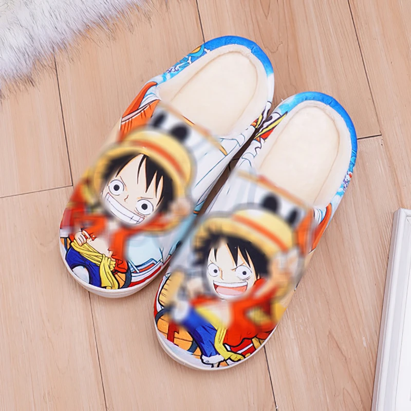 vampire costume women Anime Luffy Chopper Nezuko Cosplay Slippers Warm Winter Shoes Cartoon Cute Boots Home Indoor Bedroom For Men Women Boys Girls anime cosplay female Cosplay Costumes