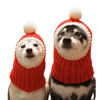 

Pet Cat Dog Puppy Animal Christmas Hat Santa Hat Halloween Pet Dog Kitten Knitting Beanie Winter Warm Hat Christmas Cap Headwear