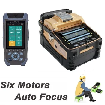 

AI-8C FTTH Fiber Optic Splicing Machine Optical Fiber Fusion Splicer/ OTDR With Optical Power Meter OPM VFL Light Source NK3200D