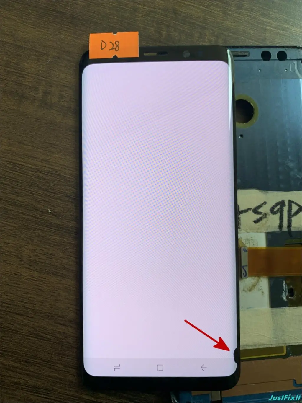 D28 Дефект для samsung Galaxy S9 G960 G960F G960U ЖК-дисплей с сенсорным экраном дигитайзер Super AMOLED - Цвет: D28