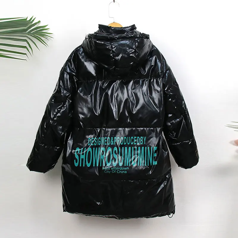 Thick Winter Down Coat Women Hooded Parka Mid