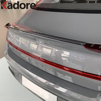 

For Hyundai Sonata 2020 2021 Car Styling Plastic Carbon Fiber Color Rear Middle Spoiler Trunk Lip Wing Cover Trim Accessories