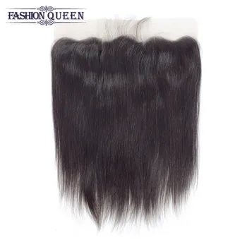 

Brazilian Human Hair 13x4 Lace Frontal Closure 100% Non Remy Natural Hairline 1/2/3 pcs Lace Closure Fashion Queen