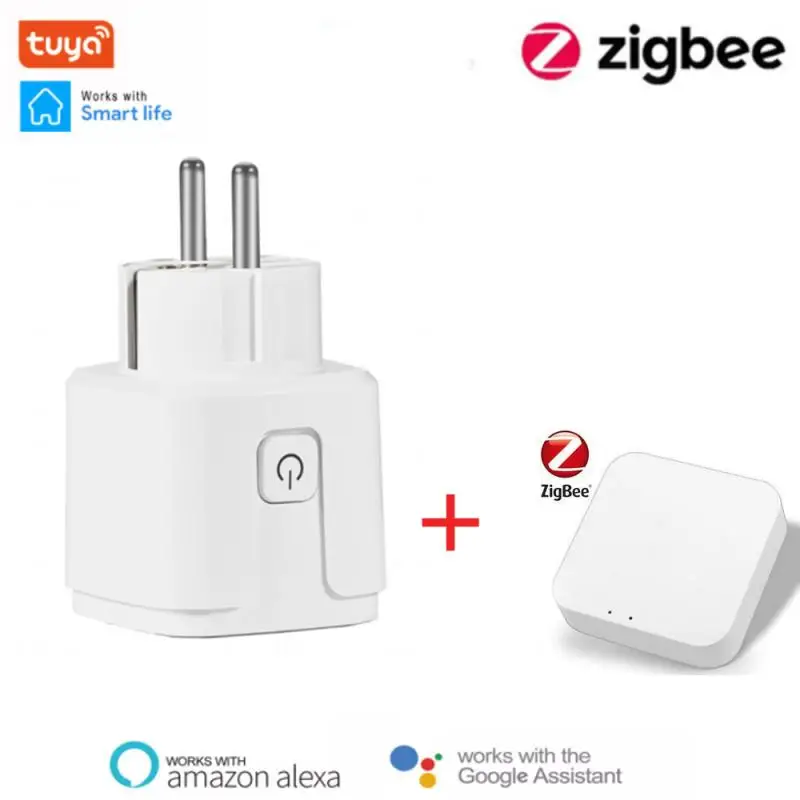 Смарт-розетка Tuya ZigBee 16 А с таймером и монитором питания | Электроника