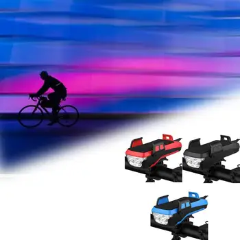 

Bicycle light front light USB charging belt mobile phone holder bicycle horn light safety warning light riding equipment
