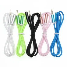 3 5mm Braid Frosted AUX Cables Headphone Extension Cable Jack Male To Female for Computer Extender Cord Audio Cables 100pcs lot