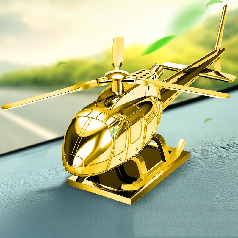 

Creative Metal Car Air Freshener Solar Energy Airplane Shape Perfume Fragrance Holder Solid Perfume Diffuser Car Ornament Decor