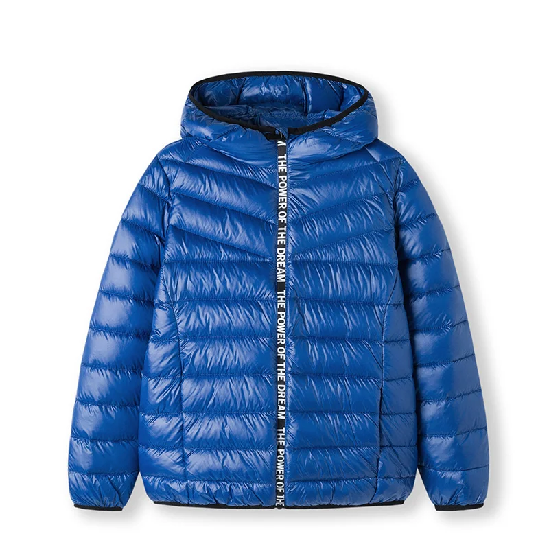 Детская одежда; хлопковая одежда; пальто для мальчиков; сезон осень-зима; куртка для больших детей; модная Корейская версия; теплая одежда - Цвет: China blue