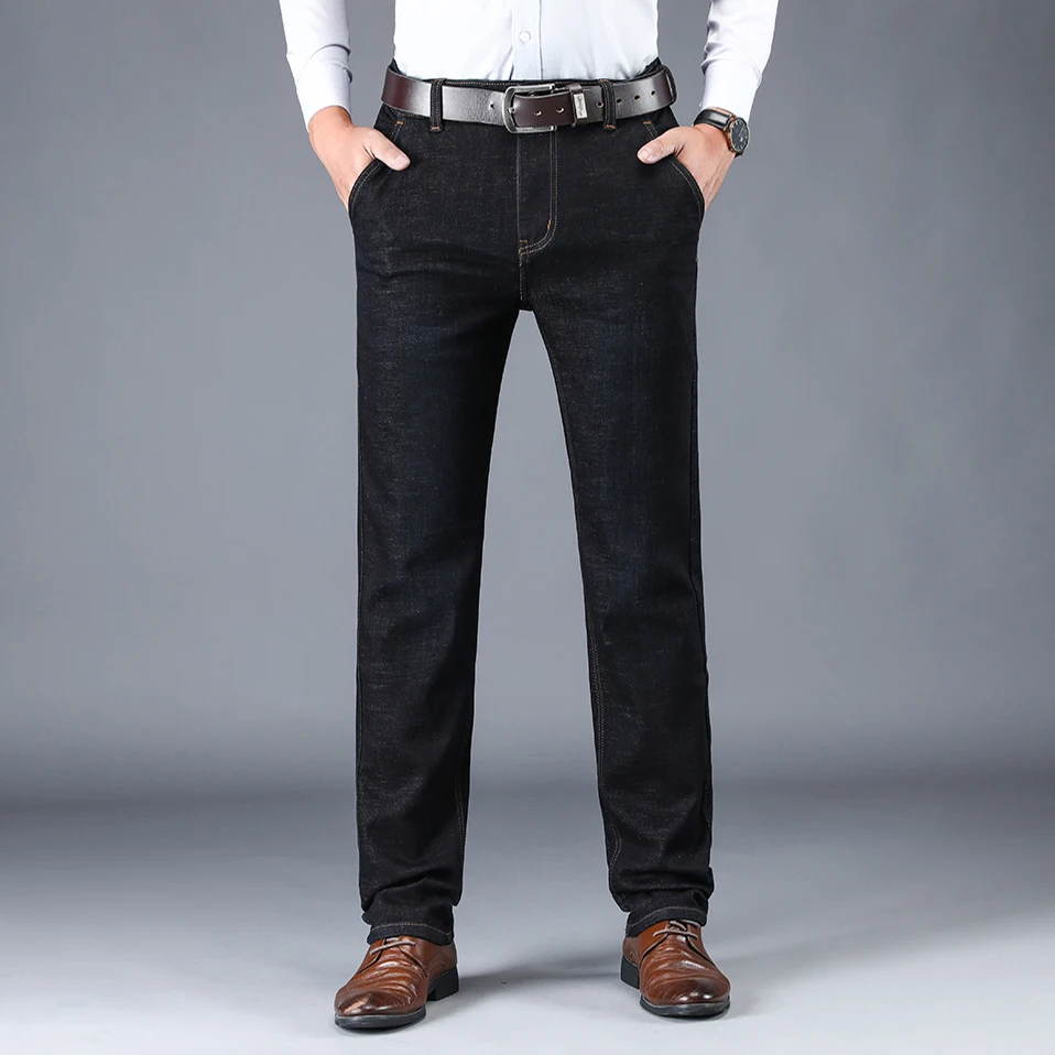 

NIGRITY Men's Straight casual jeans denim trousers male pant 2 Colors Optional big size 29-42