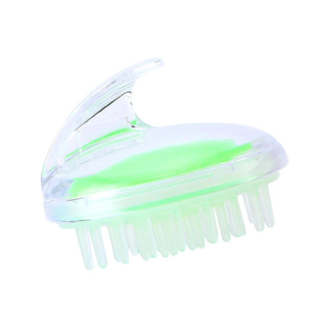 1x Hair Scalp Massager Shampoo Brush, Dandruff Head Massage Hairbrush Comb w/ Soft Flexible Silicone Teeth