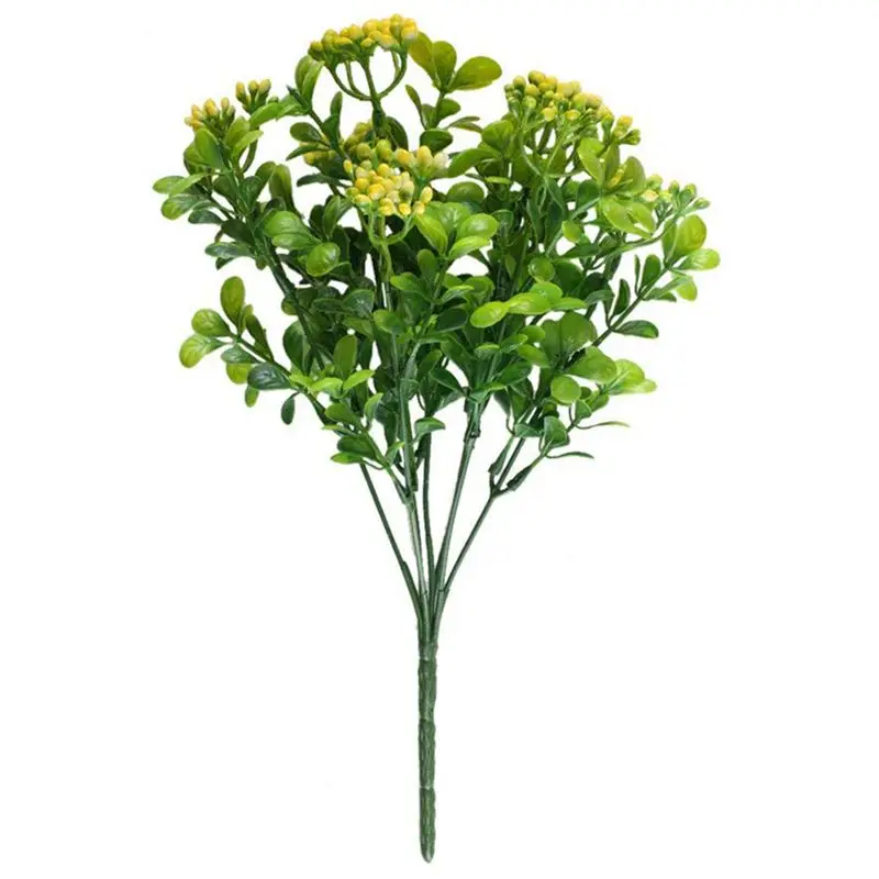 

Artificial Shrubs 4PCS Outdoor Fake Greenery Plants Faux Plastic Bushes Bundles Table Centerpieces Arrangements Home Kitchen Off
