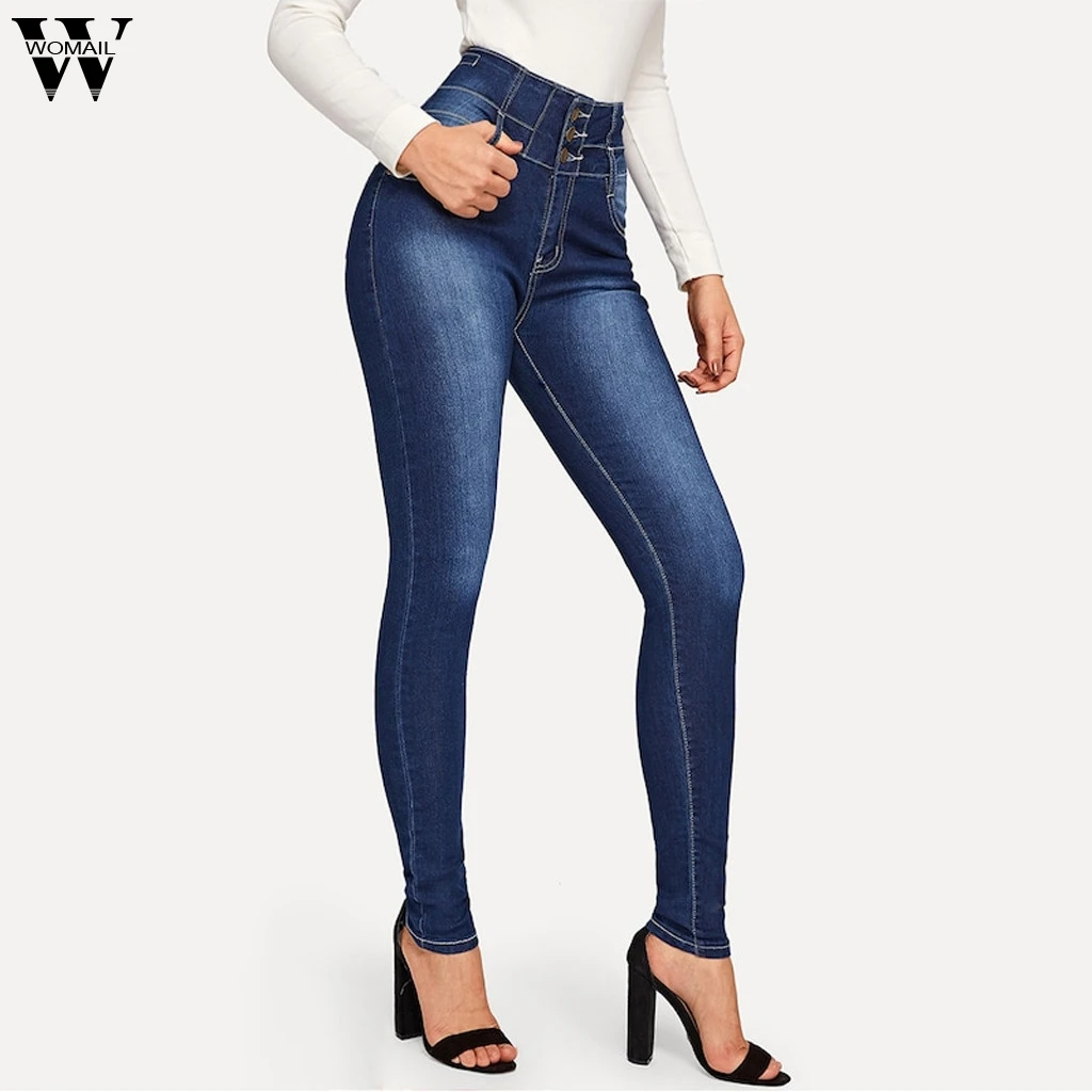 women's button fly skinny jeans