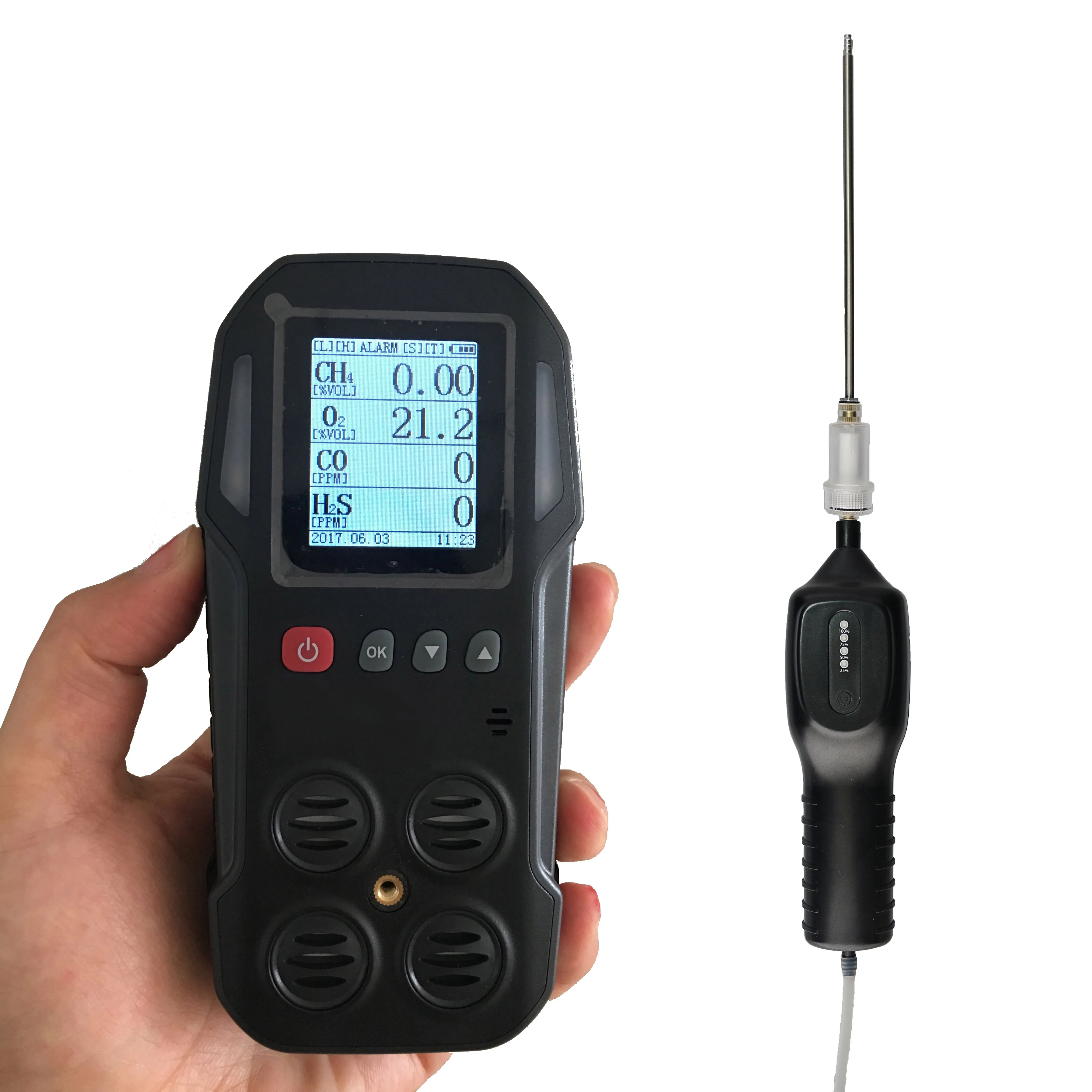 

Rechargeable Portable Multi Gas Detector OEM 4 Gas Detector