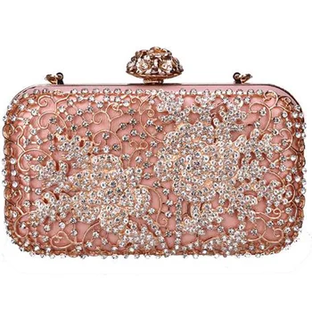 

Luxury Evening Clutch Bag Women's Tote Shiny Chain Shoulder Messenger Bag Lady Party Bag