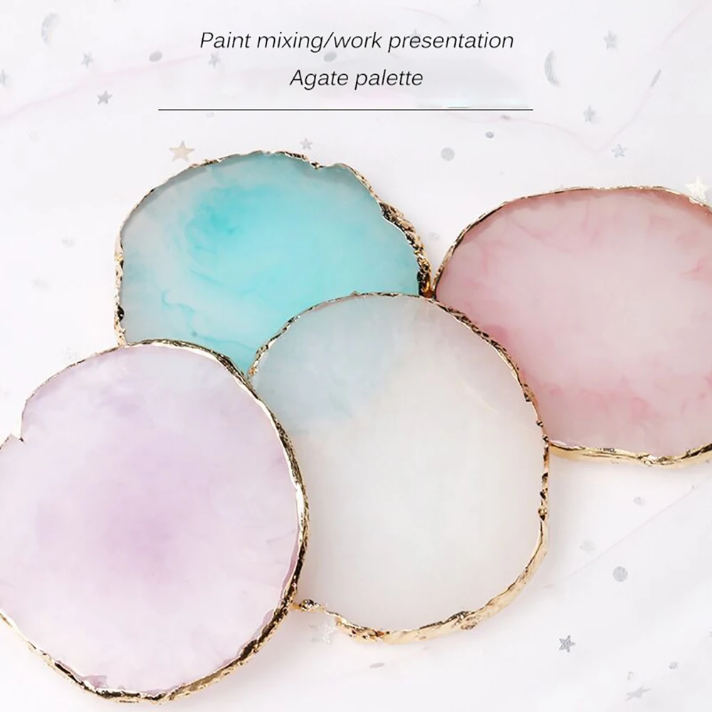 

Resin Jewelry Display Plate Necklace Ring Earrings Display Painted palette Tray Jewelry Holder Organizer Decoration jewelry