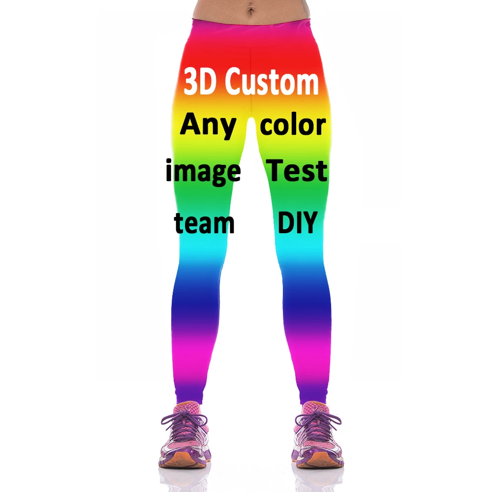 

UJWI Custom Women Soft Legging Personality 3D Print Skull Leggings Elastic Fitness Slim Design Fun Trousers DropShip DIY Workout