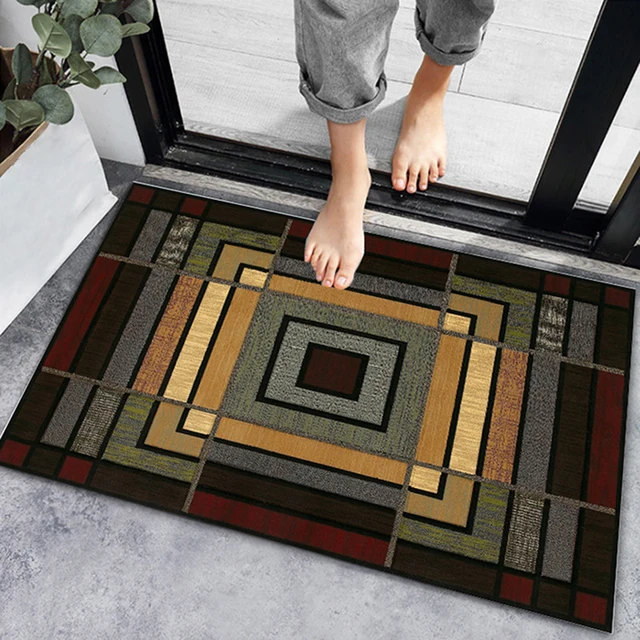 Geometric Carpet Entrance Door mat Living Room Anti-slip Carpet Absorbent Bath Mat Kitchen Rug Welcome Mats For Front Door style 1