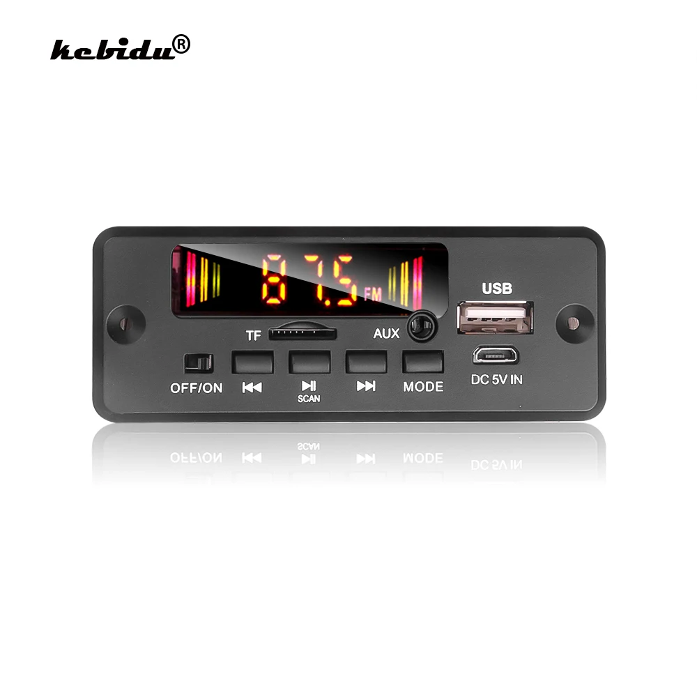Kebidu преобразователь постоянного тока в постоянный ток 5 32V Bluetooth 0 Hands free MP3 плеер
