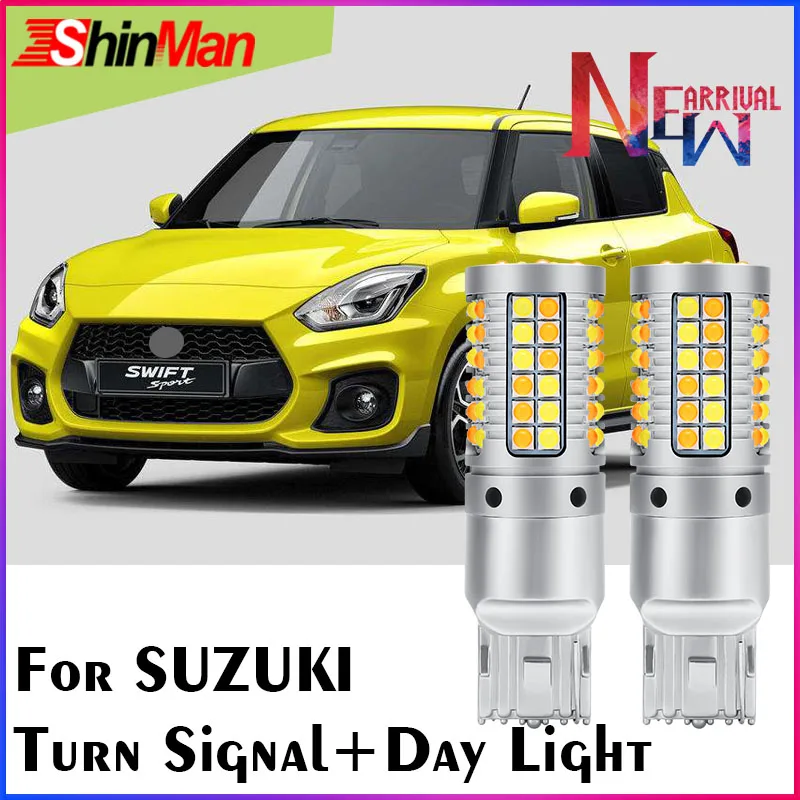 ShinMan для Suzuk Swift SX4 Grand Vitara Vitaro Jimmy Forenza автомобильный указатель поворота+ светодиодный дневной ходовой светильник Автомобильный светодиодный светильник 70 Вт DRL