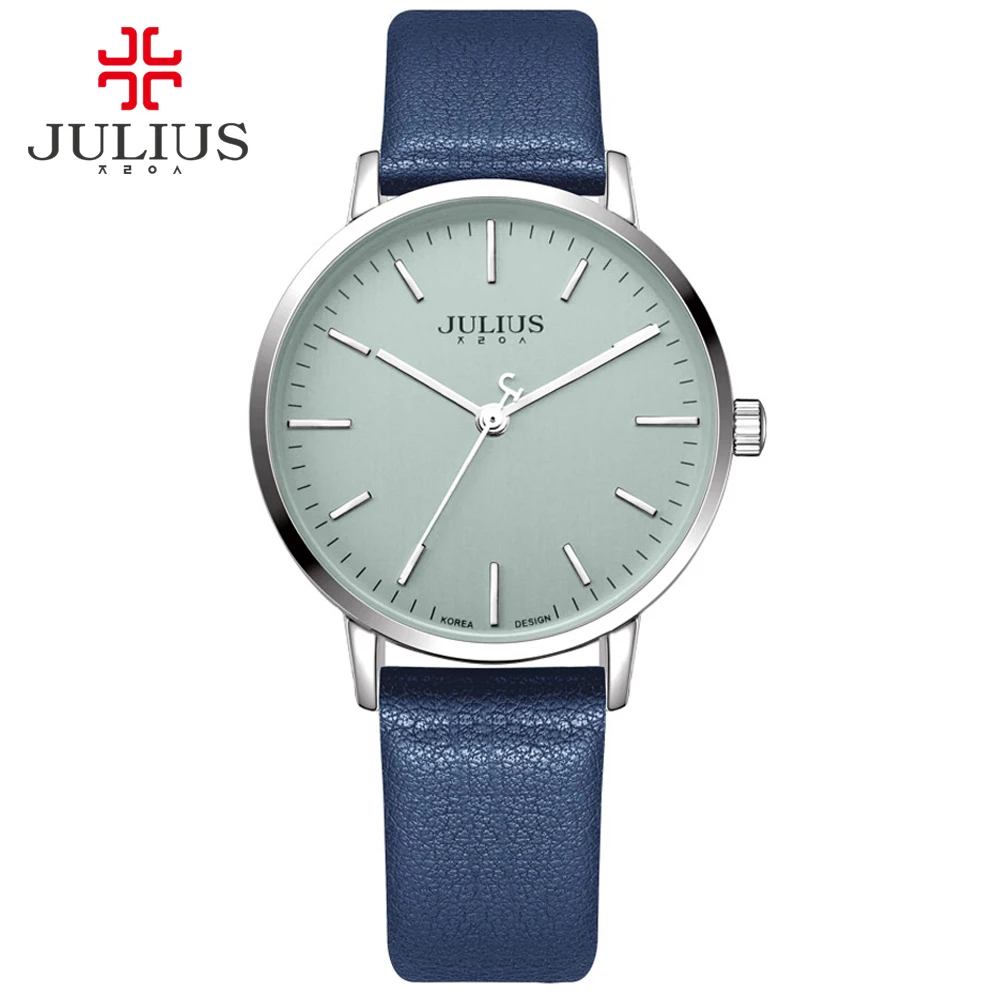 Julius Top Марка Luxus Gold Uhren женский браслет случайный серый Аналоговый кварцевый на